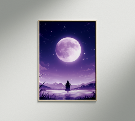 Illustrated Moon Frame