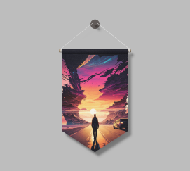 Illustrated Rage Flag