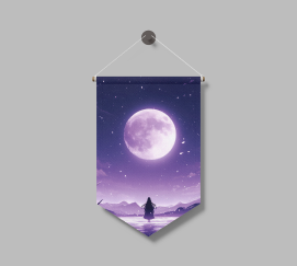 Illustrated Samurai Flag